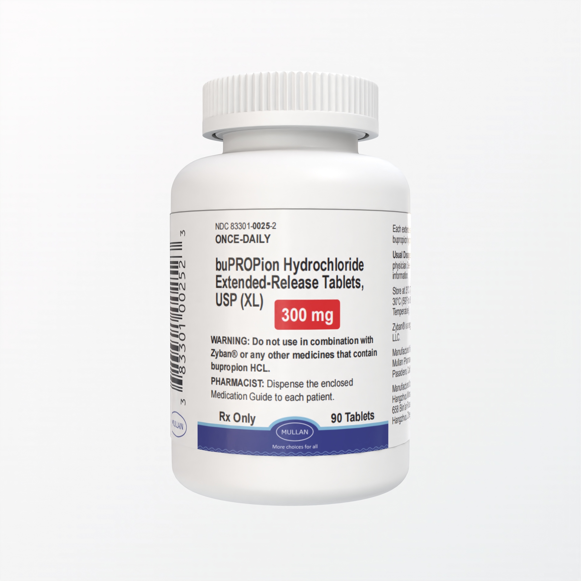 Bupropion Hydrochloride Extended-Release Tablets, USP (XL)